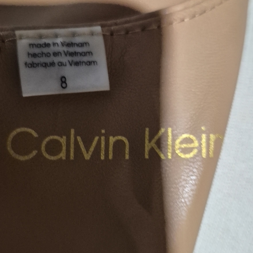 Calvin Klein Beige Leather Apparel - Picture 3 of 6